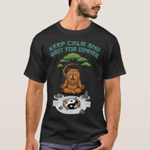 Camiseta Cão Chow Chow Zen Wait