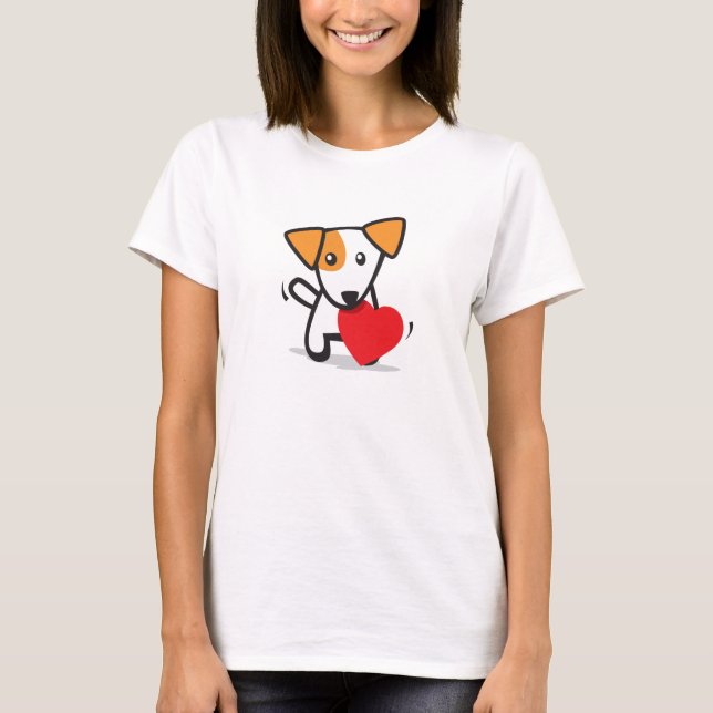 Camiseta Cão com coração (Frente)
