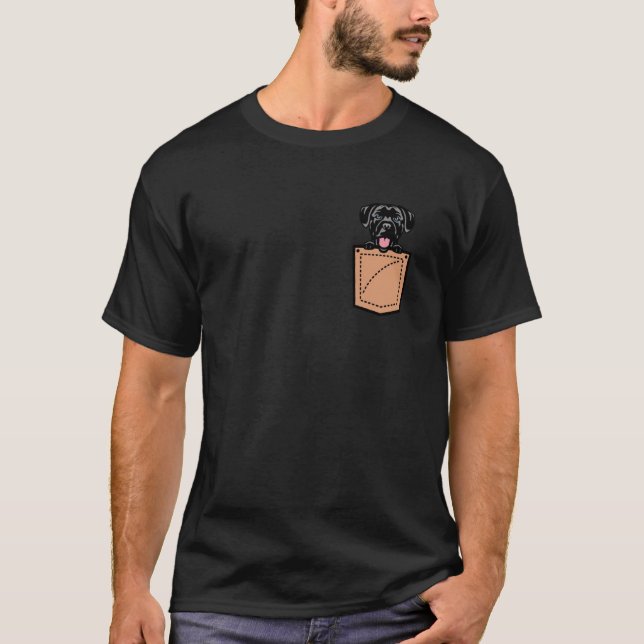 Camiseta Cão Corso Bolso Cachorro (Frente)