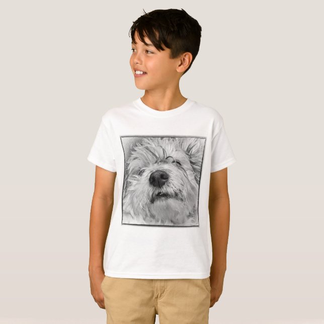 Camiseta Cão Coton de Tulear (Frente Completa)