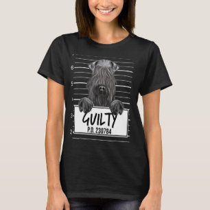 Camiseta Cão Culpado Mugshot Kerry Blue Terrier