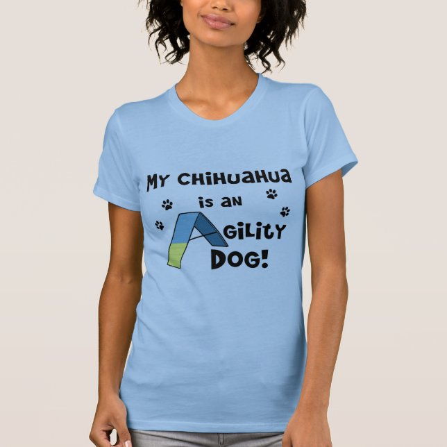 Camiseta Cão da agilidade da chihuahua (Frente)