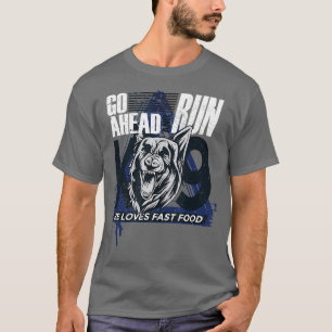 Camiseta Cão da Polícia de German shepherd K9