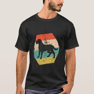 Camiseta Cão da Raça Irish Wolfhound Retrô Hexágono Destruí