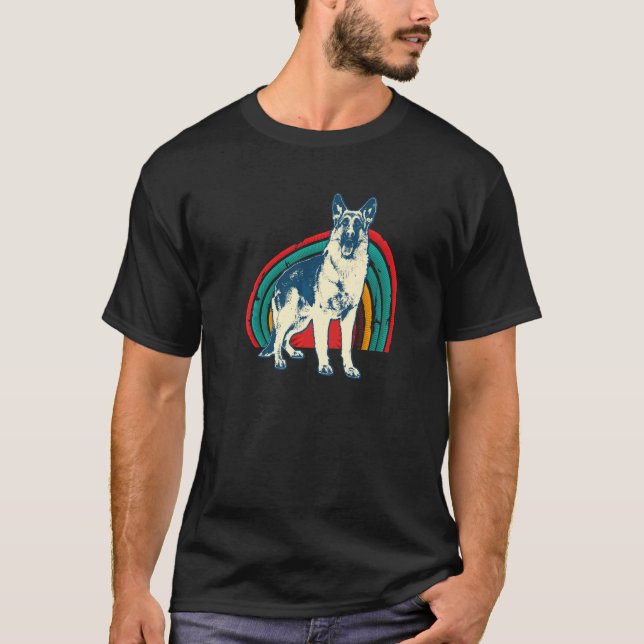 Camiseta Cão da raça Pastor Alemão Gsd  2 (Frente)