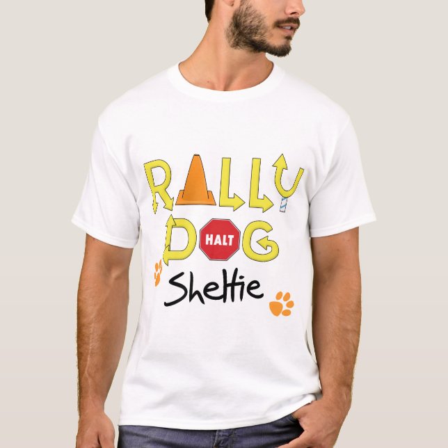 Camiseta Cão da reunião de Sheltie (Frente)