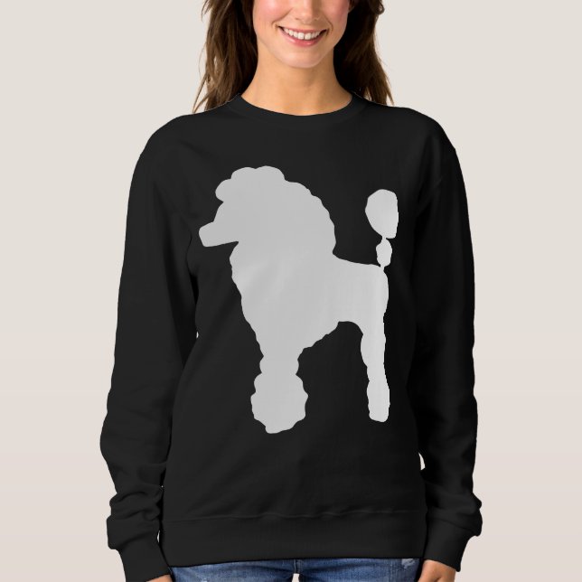 Camiseta cão-da-seda-poodle cria roupa de poodle (Frente)