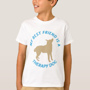 Camiseta Cão da terapia do melhor amigo