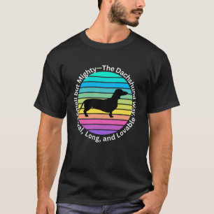 Camiseta Cão-Dachshund, Leal, Longo, Adorável
