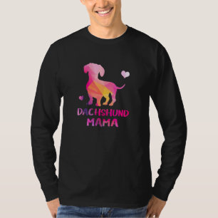Camiseta Cão Dachshund Mama Color Dackel
