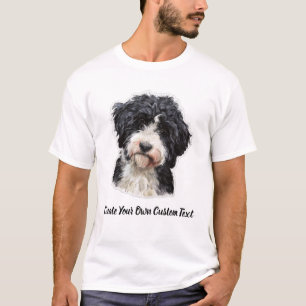 Camiseta Cão de Água Português Crie Seu Próprio Texto Perso