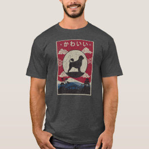 Camiseta Cão de Água Português - Design Kawaii - Cão Japonê