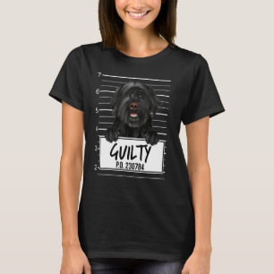Camiseta Cão de Água Português Mugshot Cão Culpado
