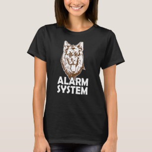 Camiseta Cão de Alarme Pastor Alemão Sistema
