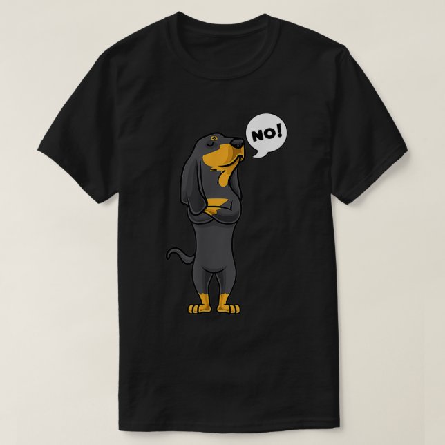 Camiseta Cão-de-bico-preto-e-bronco (Frente do Design)