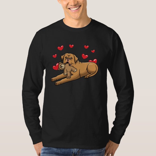 Camiseta Cão de Bordéus com Animais Enchidos (Frente)