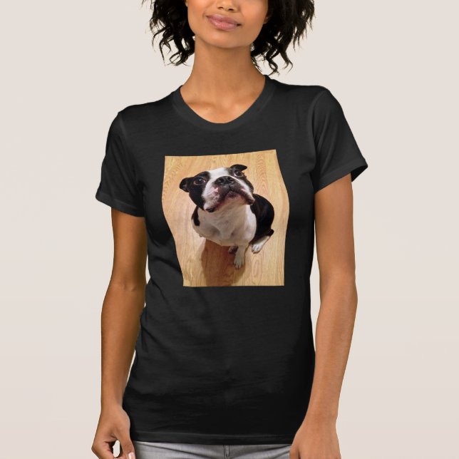 Camiseta Cão de Boston Terrier (Frente)