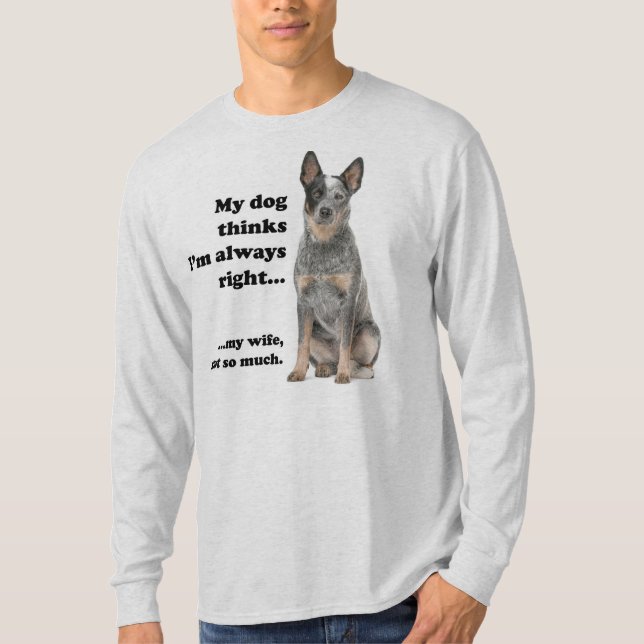 Camiseta Cão de Bovinos/Camiseta da Esposa (Frente)