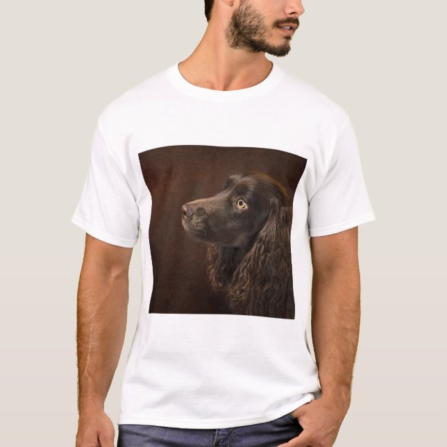 Camiseta Cão De Cabelo Castanho (Frente)