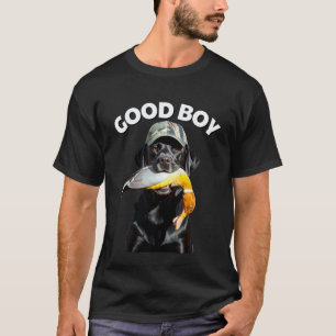 Camiseta Cão de Caça a Pato Labrador Retriever Preto Labrad