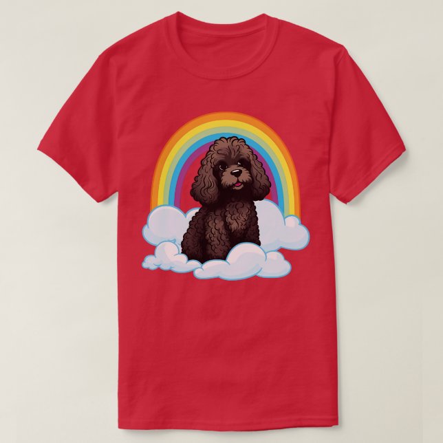 Camiseta Cão-de-Cachorro-Arco-Íris, Gelado-Arco-Íris, Gelad (Frente do Design)