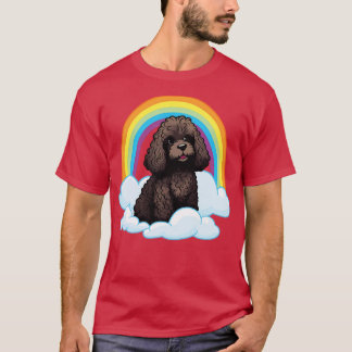 Camiseta Cão-de-Cachorro-Arco-Íris, Gelado-Arco-Íris, Gelad