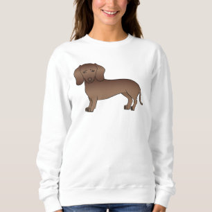 Camiseta Cão-de-cajado-doce-de-cabelos-curtos-chocolates