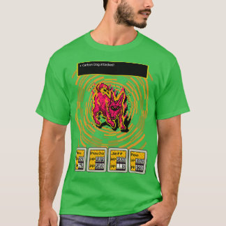Camiseta Cão de Carbono Ligado à Terra