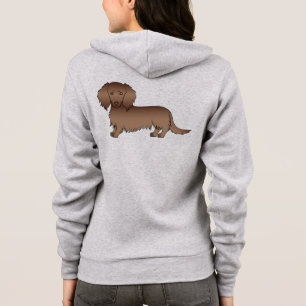 Camiseta Cão de Cartografia de Cabelo Longo, Castanho, Choc