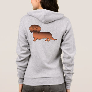 Camiseta Cão de Cartografia de Cabelo Longo Vermelho