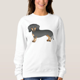 Camiseta Cão de Cartografia de Cabelo Negra E Suave