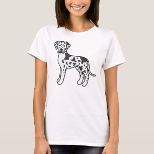 Camiseta Cão-de-Cartografia Gelado-Danado de Harlequin
