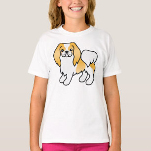 Camiseta Cão-De-Cartoon De Limão E Branco Japonês