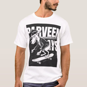 Camiseta Cão de Cartoon legal em uma camisa-T Conselho