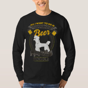 Camiseta Cão De Cerveja E Poodle