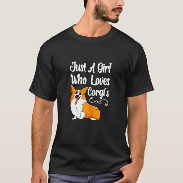 Camiseta Cão de Corgis Gráfico (Frente)