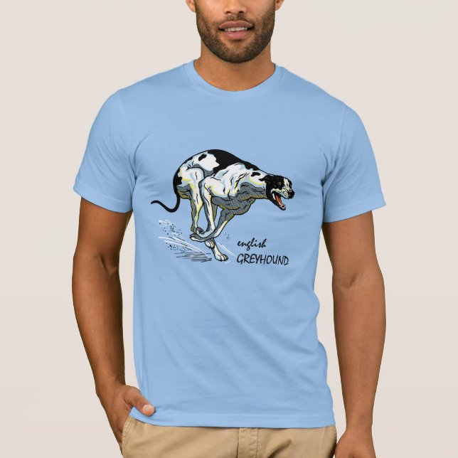 Camiseta cão de corrida de galgos (Frente)