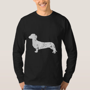 Camiseta Cão De Dachshund Com Vintage Em Dachshund Lo