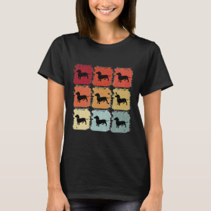 Camiseta Cão de Dachshund de Arte Pop