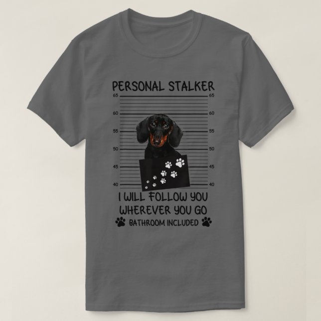 Camiseta Cão de Dachshund do Conversor Pessoal1 (Frente do Design)