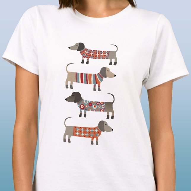 Camiseta Cão de Enchimento (Dachshund sausage or wiener dog fun t-shirt)