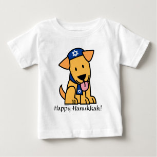 Camiseta Cão de filhote de cachorro judaico de Hanukkah