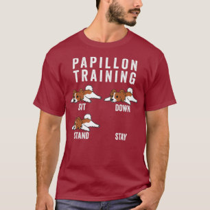 Camiseta Cão de Formação de Papillon