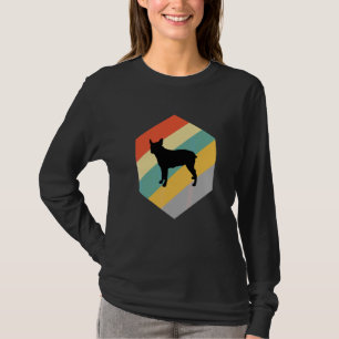 Camiseta Cão de Gado Australiano de Cauda Rapa Design Vinta