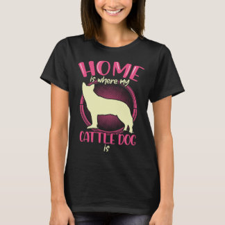 Camiseta Cão de Gado Australiano é o meu Queensland Heeler 