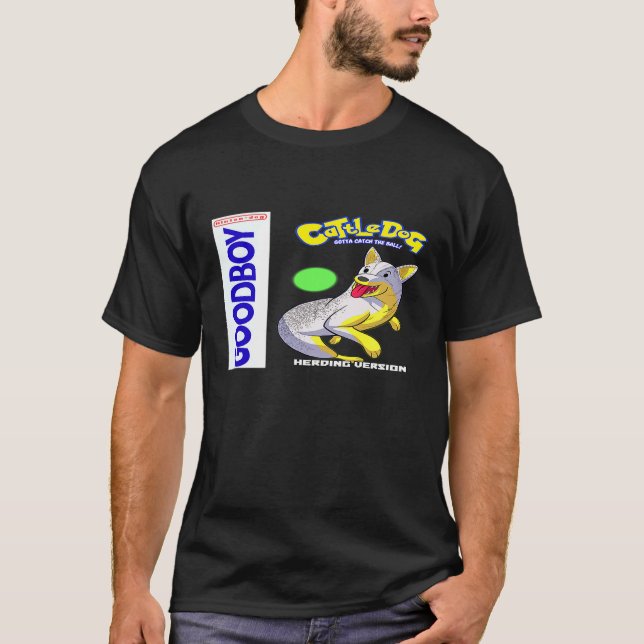 Camiseta Cão de Gado de Bolso Acd Monstro Video Gameanime P (Frente)