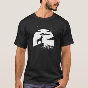 Camiseta Cão de Gado de Cauda Curtinha Australiano e Lua no