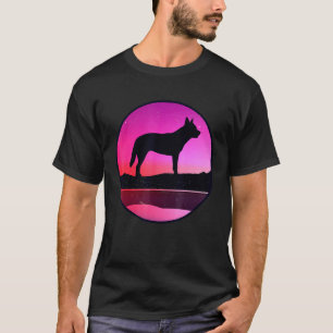 Camiseta Cão de Gado Homem Mulheres Blue Heeler Vermelho