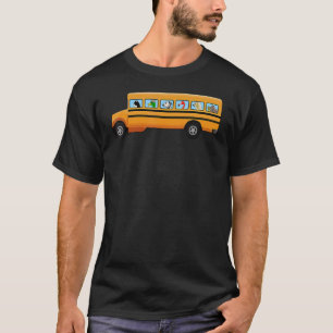 Camiseta Cão De Gato E Pato Em Animais Condutores De Ônibus