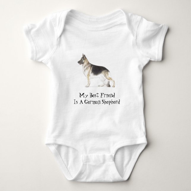 Camiseta Cão de german shepherd (Frente)